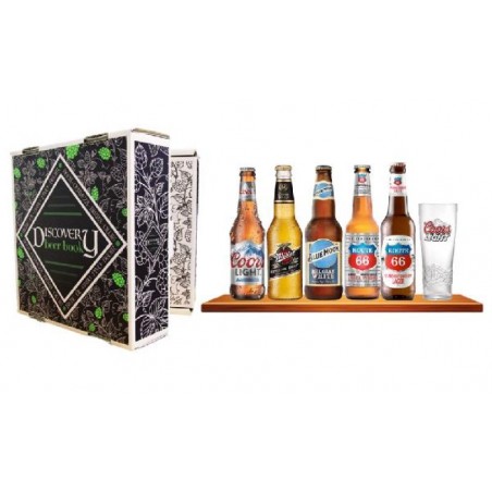 DISCOVERY BEER BOOK US X5 BIERES + 1 VERRE