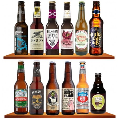 BOX DECOUVERTE 12 BIERES DE TYPE IPA