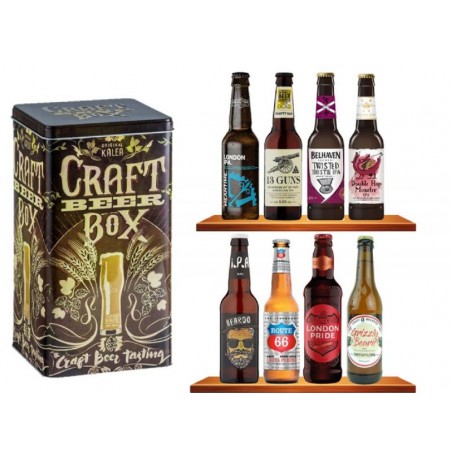 BOX DECOUVERTE 8 BIERES DE TYPE IPA + 1 BOITE METAL