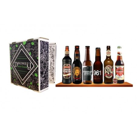 BOX DISCOVERY BEER BOOK 6 BIERES DE TYPE BRUNE / STOUT / PORTER