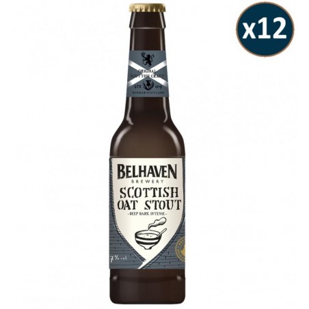 BOX BELHAVEN CRAFT SCOTTISH OAT STOUT X12 BIERES