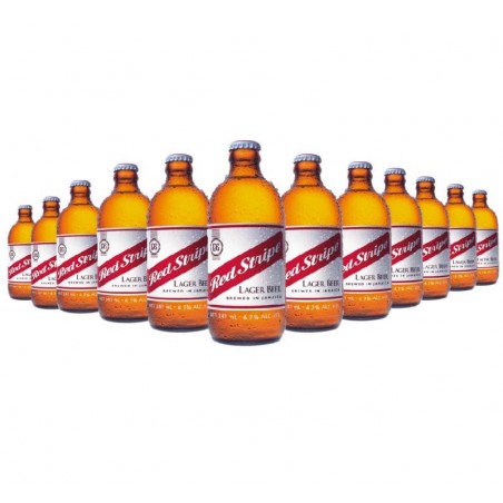 BOX RED STRIPE X12 BIERES