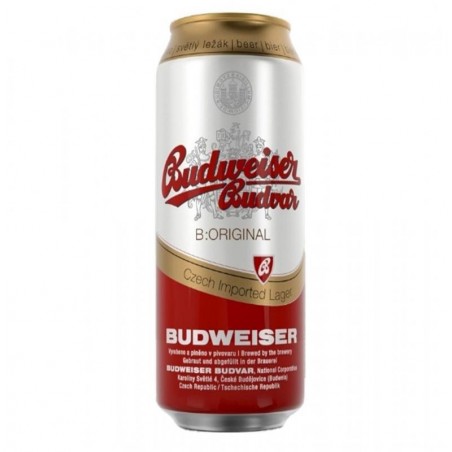 BUDWEISER BUDVAR 50CL CAN