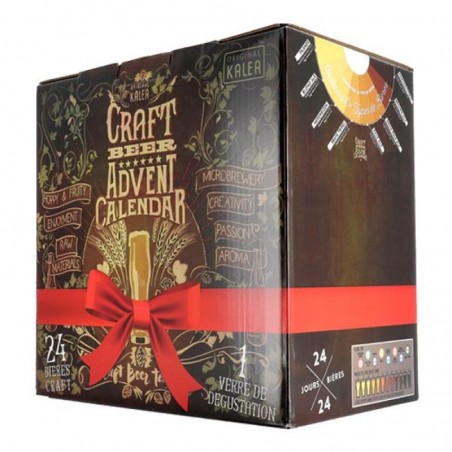 BOX IDÉE CADEAU - 24 BIÈRES ARTISANALES + 1 VERRE