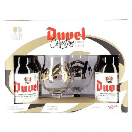 DUVEL COFFRET 4*33CL + 2 VERRES COLLECTOR