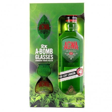 AGWA DE BOLIVIA LIQUEUR COFFRET 70CL
