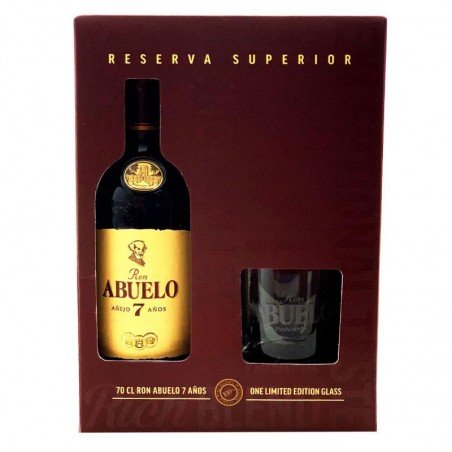 COFFRET RHUM ABUELO 7 ANS 70CL