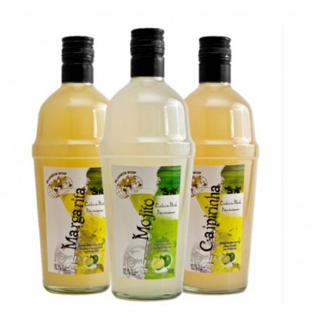 COCKTAILS DU MONDE PRÊTS-À-BOIRE 3*70CL ( MOJITO, CAIPIRINHA, MARGARI