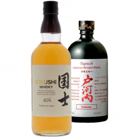 BOX WHISKY JAPONAIS KOKUSHI-TOGOUCHI KIWAMI 2*70CL