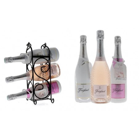 VINS MOUSSEUX FREIXENET 3*75CL + 1 WINE RACK COFFRET DÉCOUVERTE