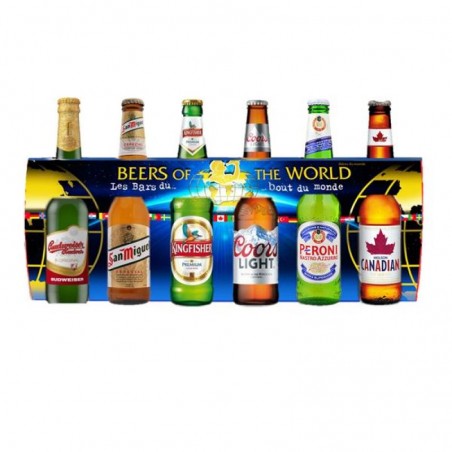 COFFRET 6 BIERES DU MONDE 33CL
