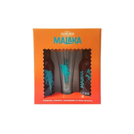 COFFRET BIERE DU SORCIER MALAKA 2*33CL + 1 VERRE