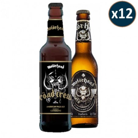 MOTORHEAD 24 BIERES+T-SHIRT OFFERT : 12 BASTARDS LAGER + 12 ROAD CREW