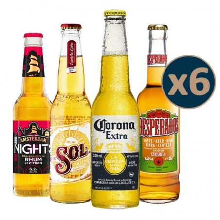 BOX DECOUVERTE 4*6 BOUTEILLES DE TYPE LAGER