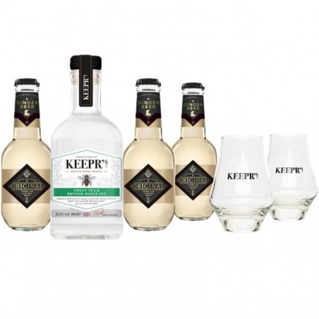 KEEPR'S GREEN TEA 1*20CL + 3 TONIC + 2 VERRES