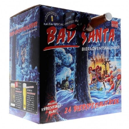 BOX BAD SANTA 24 BIÈRES ORIGINALES + 1 VERRE