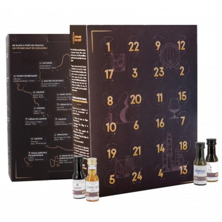 COFFRET DE 24 SPIRITUEUX FRANCAIS 24*2CL