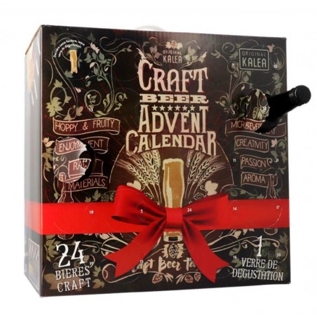 CALENDRIER DE L'AVENT CRAFT 24 BIERES + 1 VERRE