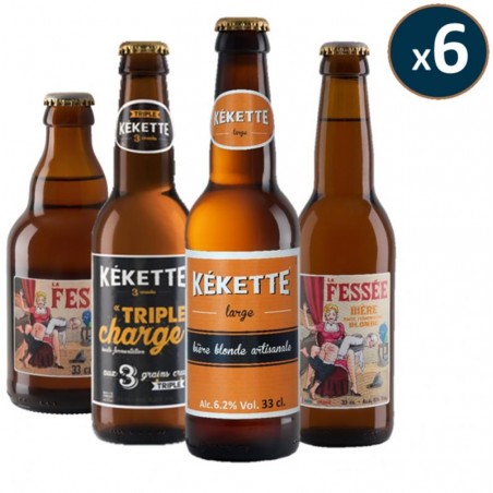 BOX BIERES HUMORISTIQUES 4X6 BIERES