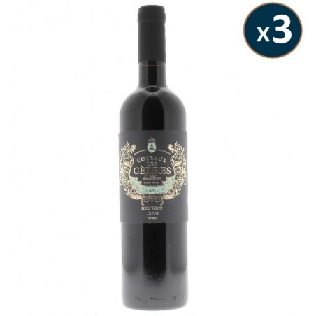 VIN COTEAUX LES CEDRES ROUGE 2014 3*75CL