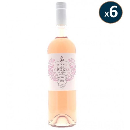 VIN COTEAUX LES CEDRES ROSÉ 2017 6*75CL