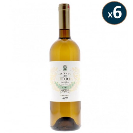 VIN COTEAUX LES CEDRES BLANC 2018 6*75CL