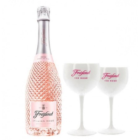 FREIXENET KIT ITALIAN ROSE + 2 VERRES ICE ROSE