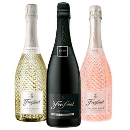 FREIXENET KIT SOIREE BULLES :3 BTLES (CORDON NEGRO,PROSECCO,ITALIAN)