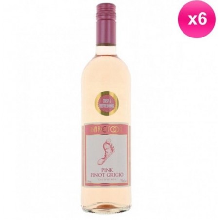 BAREFOOT PINK PINOT GRIGIO 6*75CL