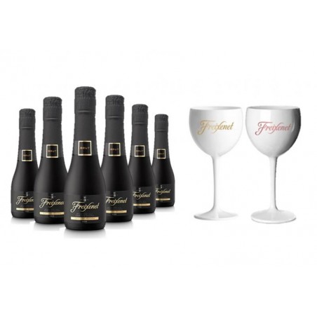 FREIXENET CORDON NEGRO 6*20CL + 2 VERRES