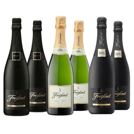FREIXENET 6*75CL (2 BIO+2 DEMI SEC + 2 BRUT)