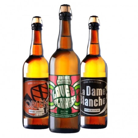 BOX BIO/FR (LOVE FLOWERS, DAME BLANCHE, KORLENE) 3*75CL