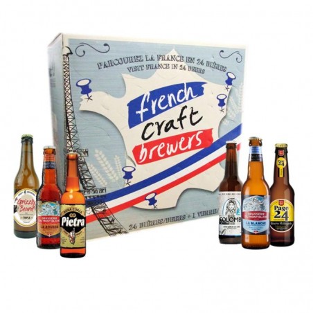 BOX FRENCH SELECTION 24 BIERES + 1 VERRE