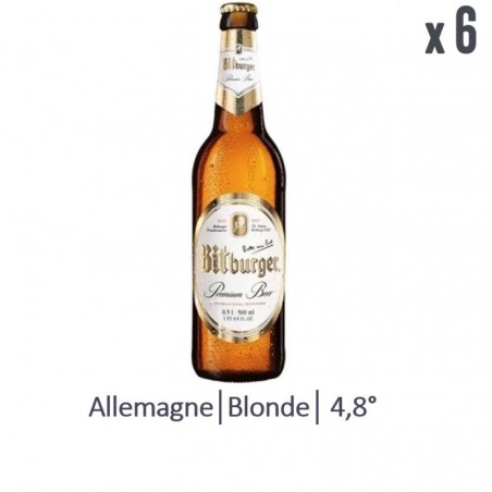BITBURGER PREMIUM PILS 6*33CL