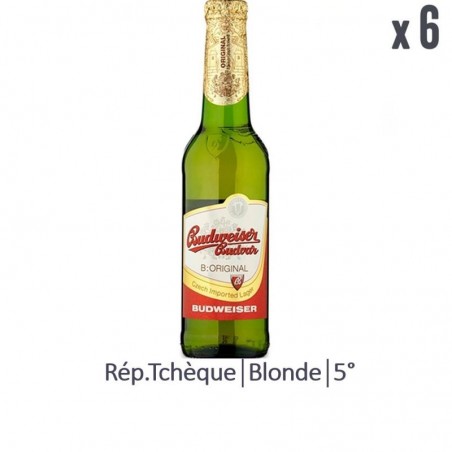 BUDWEISER BUDVAR 6*33CL