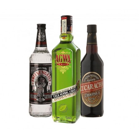 BOX DECOUVERTE SHOOTERS - CUCARACHA 70CL+AGWA 70CL+FRIESENGEIST 70CL