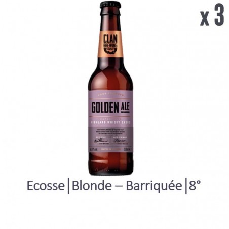 CLAN BREWING GOLDEN ALE 3*33CL