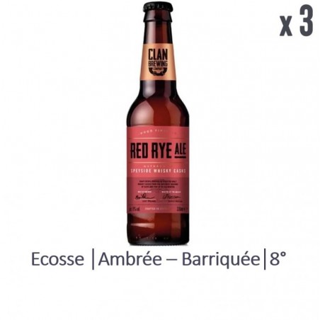 CLAN BREWING RED RYE ALE 3*33CL