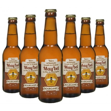 BOURGANEL MIEL DE CHATAIGNIER DE L'ARDECHE 6*33CL