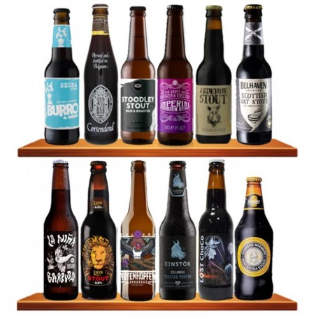 ASSORTIMENT 12 BIÈRES STOUT / PORTER 33CL