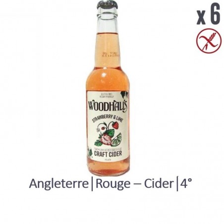 WOODHALLS STRAWBERRY & LIME 6*33CL