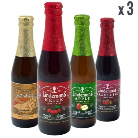 BOX DECOUVERTE BRASSERIE LINDEMANS 12*25CL