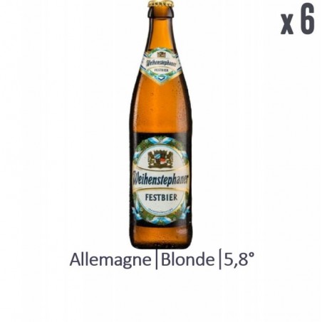WEIHENSTEPHANER FESTBIER 6*50CL