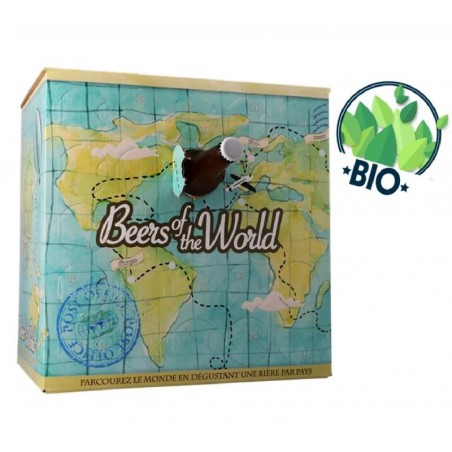 BOX AUTOUR DU MONDE-24 BIÈRES BIO INTERNATIONALES