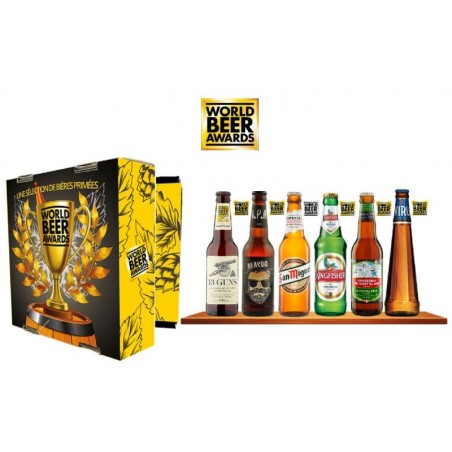 COFFRET 6 BIERES PRIMEES INTERNATIONALES WORLD BEER AWARDS