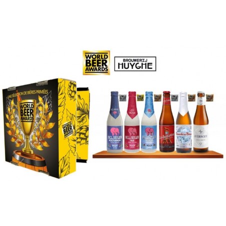 COFFRET BRASSERIE HUYGHE 6 BIERES PRIMEES WORLD BEER AWARDS