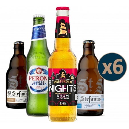BOX DECOUVERTE 4 TYPES DE BIERES 6 BOUTEILLES
