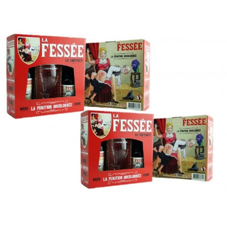 BOX MULTIPLE 2 COFFRETS BIERES FESSEE 2*33CL + 1 VERRE
