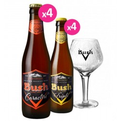 BOX BUSH - 2*4*33CL+ 1 VERRE