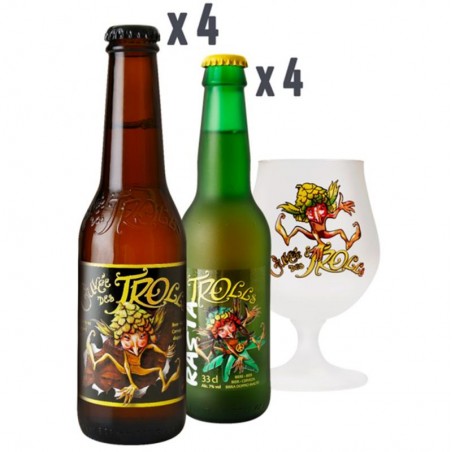 BOX CUVEE DES TROLLS - 4*25CL + 4*33CL + 1 VERRE